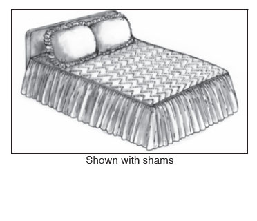 Custom Made Shirred Bedspread