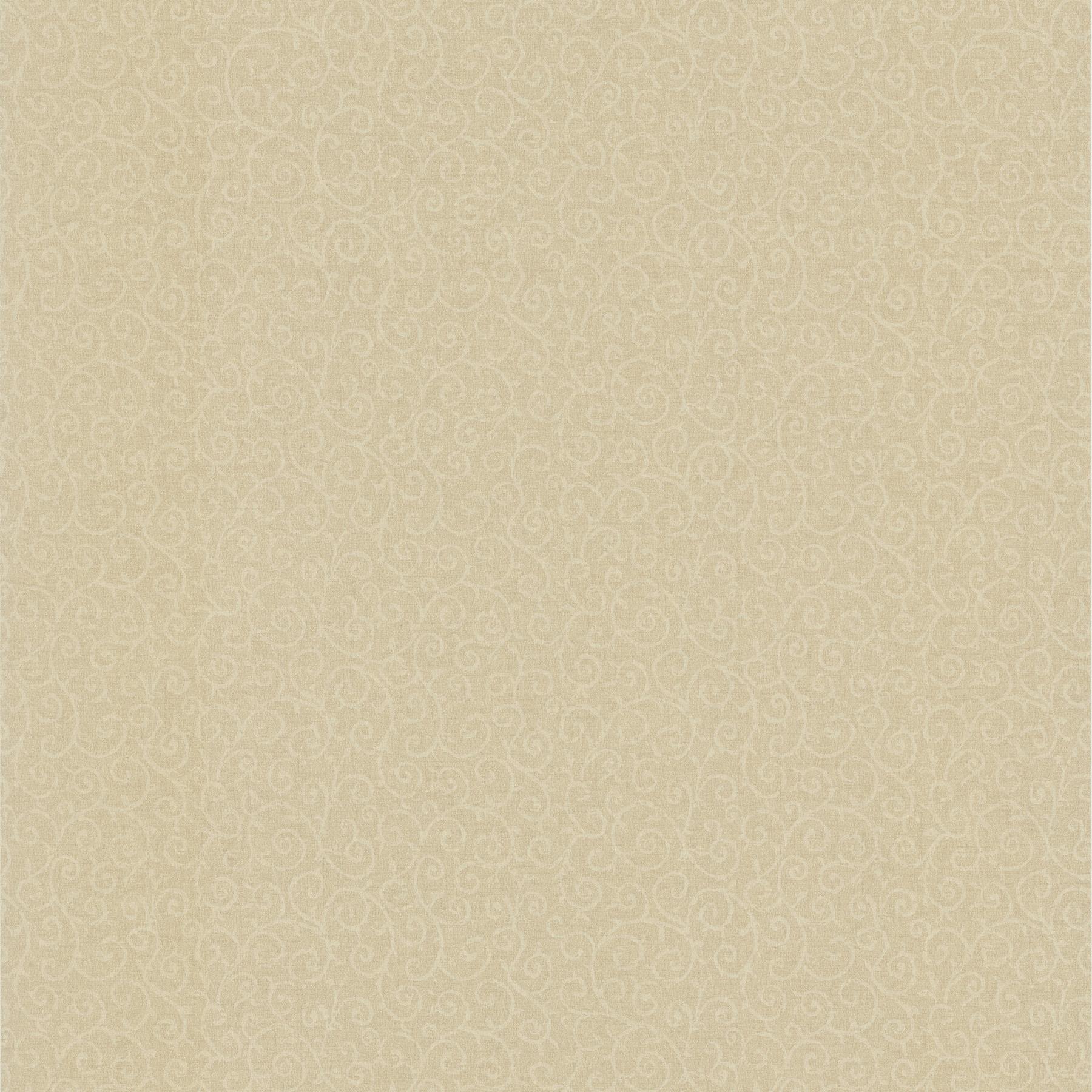 Brewster Wallcovering Tribe Scroll Beige Scroll Texture Wallpaper