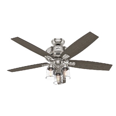 Hunter Fan Co Bennett with 3-Light Brushed Nickel