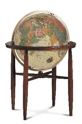 Replogle Globes Finley Antique Illuminated Floor Globe 