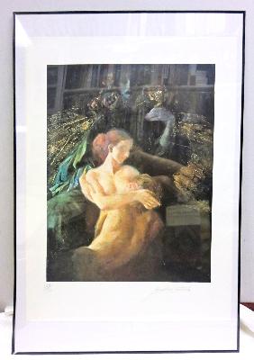 Davids Fine Art Title Unknown Original Emilia Castaneda Signed Lithograph 