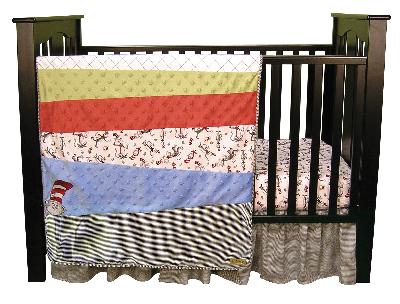 Trend Lab Dr. Seuss Cat In The Hat -3 Piece Crib Bedding Set 