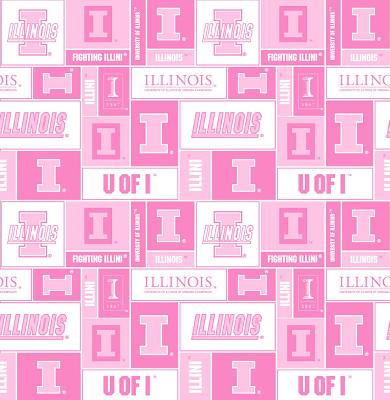 Foust Textiles Inc Pink Illinois Fleece 