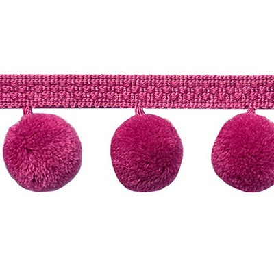 Brimar Trim Pom Pom Fringe 1in Pink