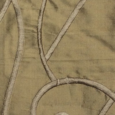 Catania Silks Vine-Embroidery Bronze