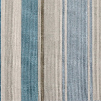 Roth and Tompkins Textiles Bridgewater Cornflower  Blue Multipurpose Cotton 100% Cotton Fire Rated Fabric Striped fabric by the yard.