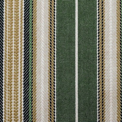 Roth and Tompkins Textiles Montana Stripe Bottle  Green Upholstery Cotton 100% Cotton Fire Rated Fabric Striped  Ranch Style fabric by the yard.