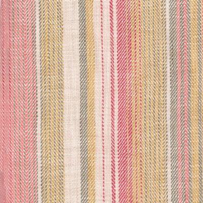 Heritage Fabrics Sonoma Stripe Sunset Rose Yellow Polyester Striped fabric by the yard.