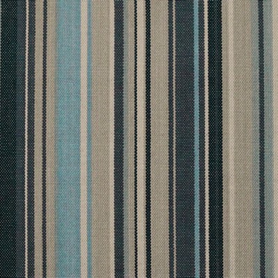 Roth and Tompkins Textiles Victoria Windsor Blue  Blue Cotton 100% Cotton Fire Rated Fabric Striped  Ranch Style fabric by the yard.