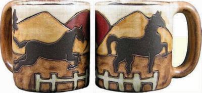 Mara 16 oz. Round Mug - Equestrian 