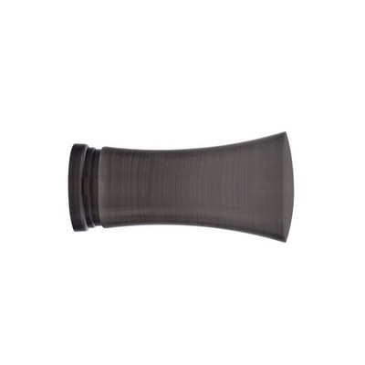 Aria Metal Trumpet Finial Brushed Black Nickel