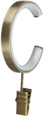 Aria Metal C-Ring with Clip Antique Brass