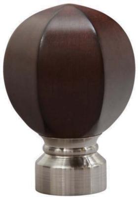 Aria Metal Carved Facet Ball                  MA Brushed Nickel