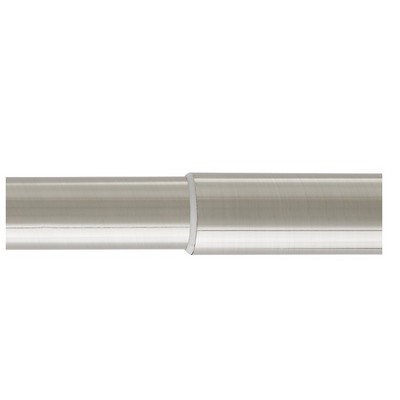 Aria Metal Adjustable Telescoping Curtain Rod 28-48 in Brushed Nickel