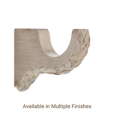 The Finial Company Small Leaf Resin Bracket 