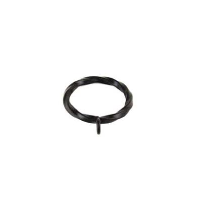 LJB 2 Inch Twist Eyelet Iron Ring Shown in Black
