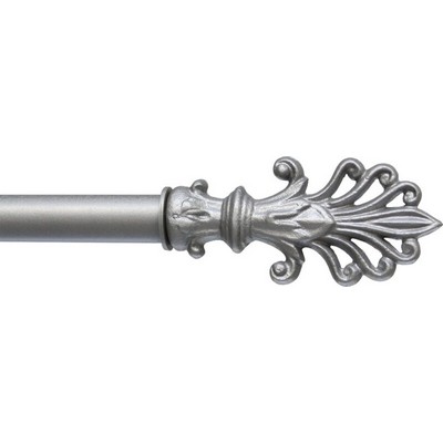 Ona Drapery Hardware Aurora Finial Shown in Hammered Silver