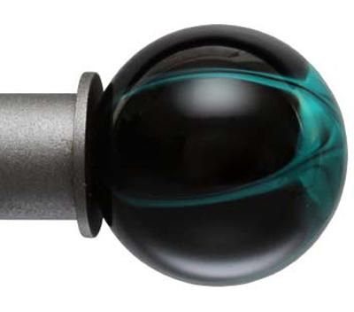 Ona Drapery Hardware Turquoise Sapphire 1 Inch Finial 