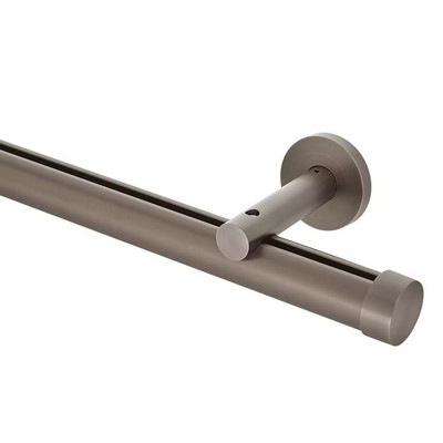 Aria Metal 1 3/8in Diameter H-Rail Traverse System Single Rod Standard Projection Antique Pewter