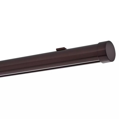 Aria Metal 1 3/8in Diameter H-Rail Traverse System Single Rod Ceiling Low Profile Oil Rubbed Bronze