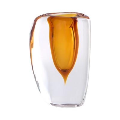 Cyan Design Rovino Vase Amber & Clear