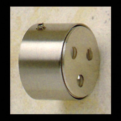 Novel Curtain Rods Wall Flange Inside Mount Silver