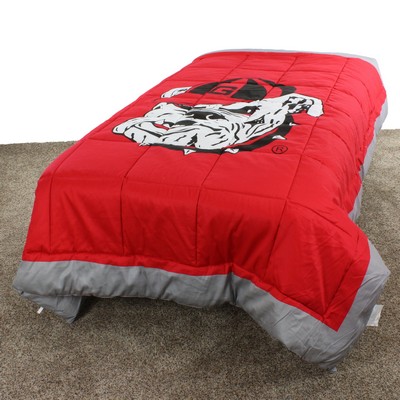 College Covers Georgia Bulldogs 2 Sided Big Logo - Light Comforter - Full Georgia Bulldogs