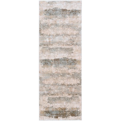 Surya  Brunswick Dusty Sage, Taupe, Light Gray, White, Pale Blue, O