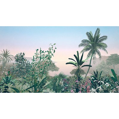 Wall Pops Sunrise Foliage Wall Mural Greens