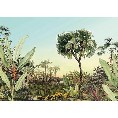 Wall Pops Tropical Oasis Wall Mural Greens