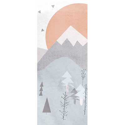 Wall Pops Wild and Free Mountain Wall Mural Multicolor