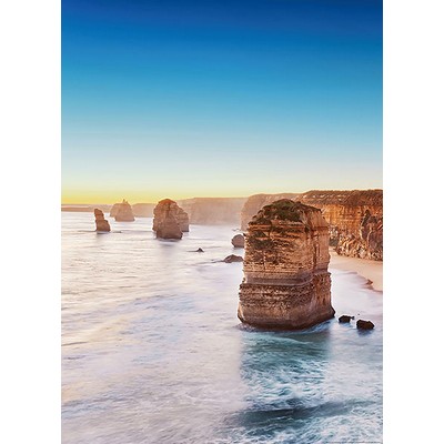 Wall Pops Cliff At Sunset In Australia Wall Mural Multicolor