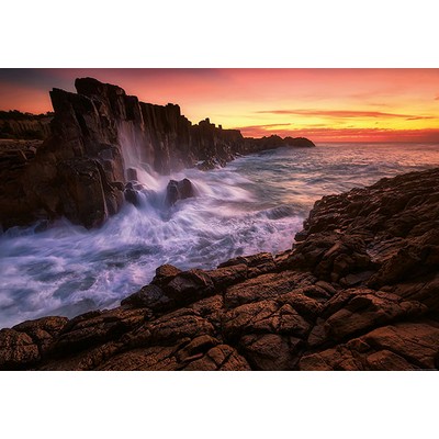 Wall Pops Sea Cliff Wall Mural Multicolor