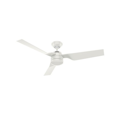 Hunter Fan Co Hunter 52 inch Cabo Frio Fresh White Damp Rated Ceiling Fan and Wall Control White