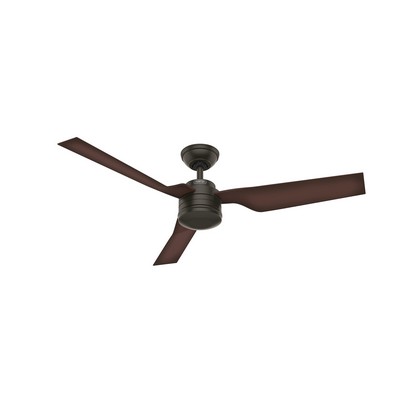 Hunter Fan Co Hunter 52 inch Cabo Frio New Bronze Damp Rated Ceiling Fan and Wall Control Bronze/Brown