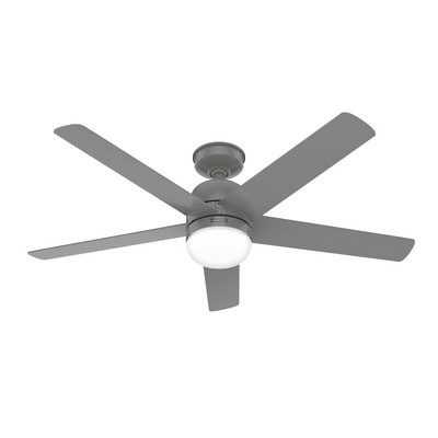 Hunter Fan Co Hunter 52 inch Anorak Quartz Grey WeatherMax Indoor / Outdoor Ceiling Fan with LED Light Kit and Wal Grey