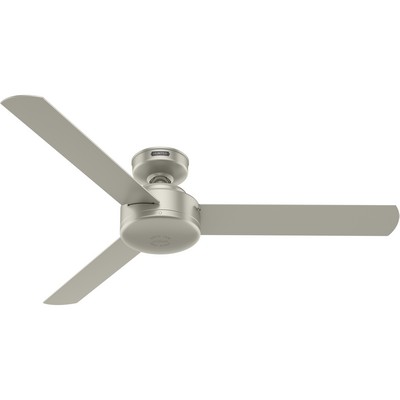 Hunter Fan Co Hunter 52 inch Presto Matte Nickel Ceiling Fan and Wall Control Brushed Nickel/Chrome