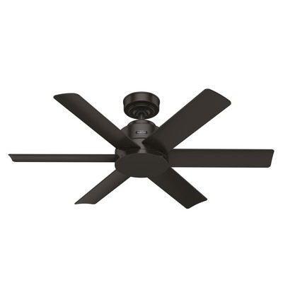 Hunter Fan Co Hunter 44 inch Kennicott Premier Bronze Damp Rated Ceiling Fan and Wall Control Bronze/Brown