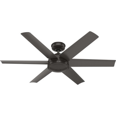 Hunter Fan Co Hunter 52 inch Jetty Noble Bronze WeatherMax Indoor / Outdoor Ceiling Fan and Wall Control Bronze/Brown