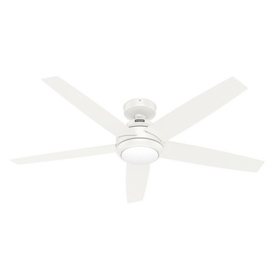 Hunter Fan Co Hunter 52 inch Zayden Fresh White Ceiling Fan with LED Light Kit and Handheld Remote White