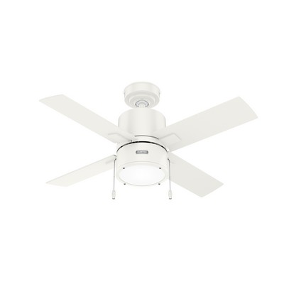 Hunter Fan Co Hunter 42 inch Beck Fresh White Ceiling Fan with LED Light Kit and Pull Chain White