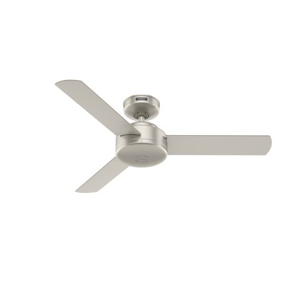 Hunter Fan Co Hunter 44 inch Presto Matte Nickel Ceiling Fan and Wall Control Brushed Nickel/Chrome