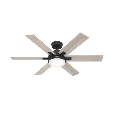 Hunter Fan Co Hunter 52 inch Georgetown HunterExpress Matte Black Ceiling Fan with LED Light Kit and Handheld Remo Black