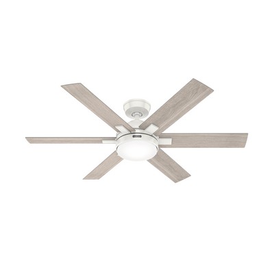 Hunter Fan Co Hunter 52 inch Georgetown HunterExpress Fresh White Ceiling Fan with LED Light Kit and Handheld Remo White