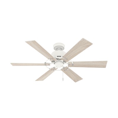 Hunter Fan Co Hunter 52 inch Gilrock Matte White Ceiling Fan and Pull Chain White