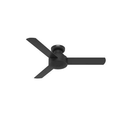 Hunter Fan Co Hunter 44 inch Presto Matte Black Low Profile Ceiling Fan and Wall Control Black