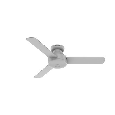 Hunter Fan Co Hunter 44 inch Presto Dove Grey Low Profile Ceiling Fan and Wall Control Grey