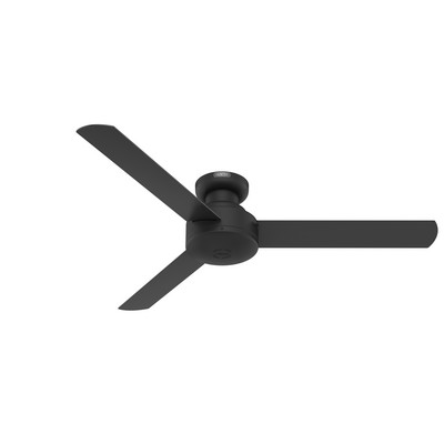 Hunter Fan Co Hunter 52 inch Presto Matte Black Low Profile Ceiling Fan and Wall Control Black