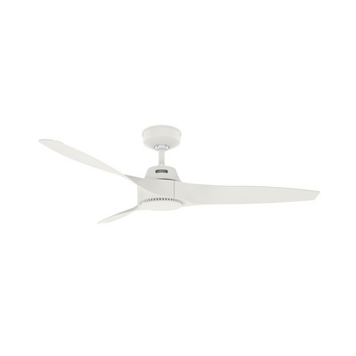 Hunter Fan Co Hunter 52 inch Mosley Fresh White Damp Rated Ceiling Fan and Wall Control White