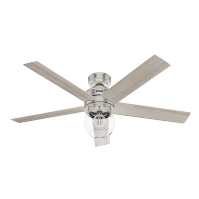 Hunter Fan Co Hunter 52 inch Xidane Brushed Nickel Ceiling Fan with LED Light Kit and Handheld Remote Brushed Nickel/Chrome